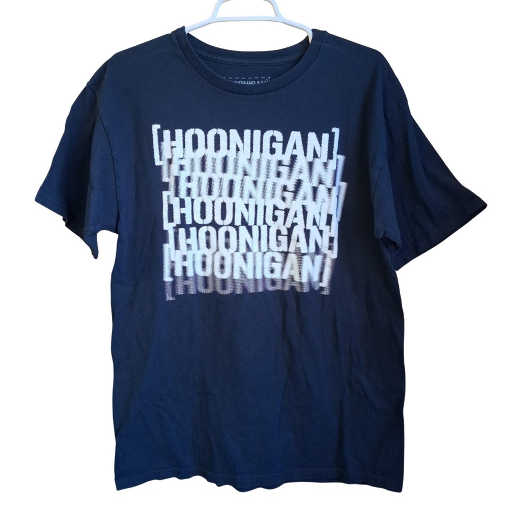 Hoonigan Haze Navy SS Tee Large Racing Gearhead Motorsports EUC